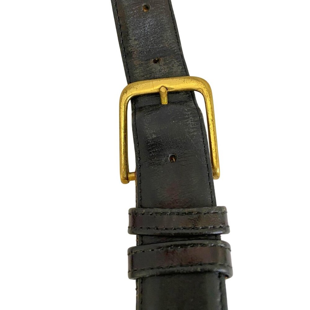 Coach 5800 Men's Black Leather Belt with Solid Brass Buckle Size 40 Professional - Picture 2 of 7